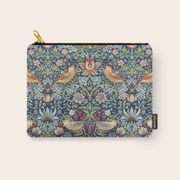 Strawberry Thief by William Morris, 1883 Carry All Pouch