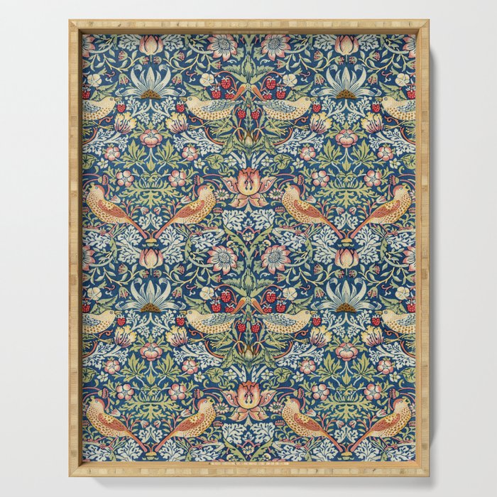 Strawberry Thief by William Morris, 1883 Serving Tray Gallery Image 1