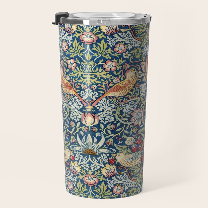 Strawberry Thief by William Morris, 1883 Travel Mug Gallery Image 3