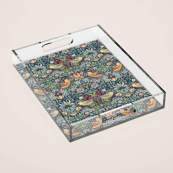 Strawberry Thief by William Morris, 1883 Acrylic Tray Gallery Image 1