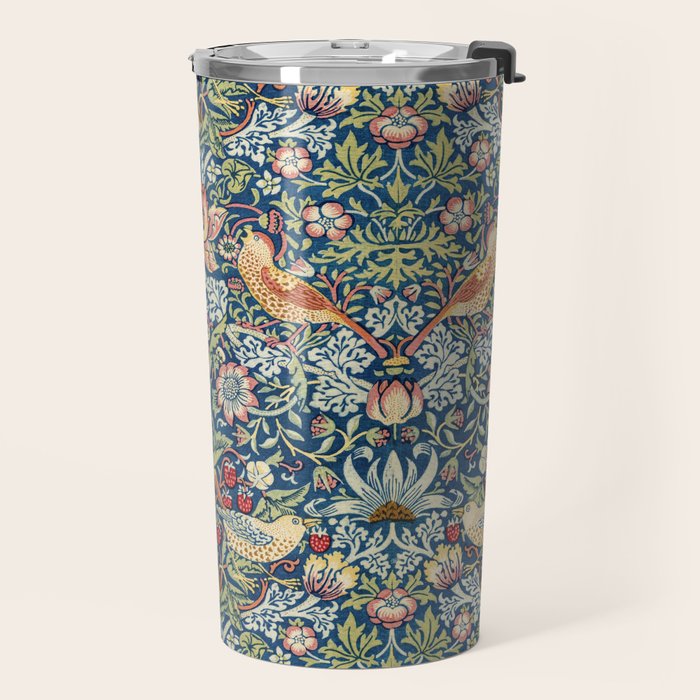 Strawberry Thief by William Morris, 1883 Travel Mug Gallery Image 2
