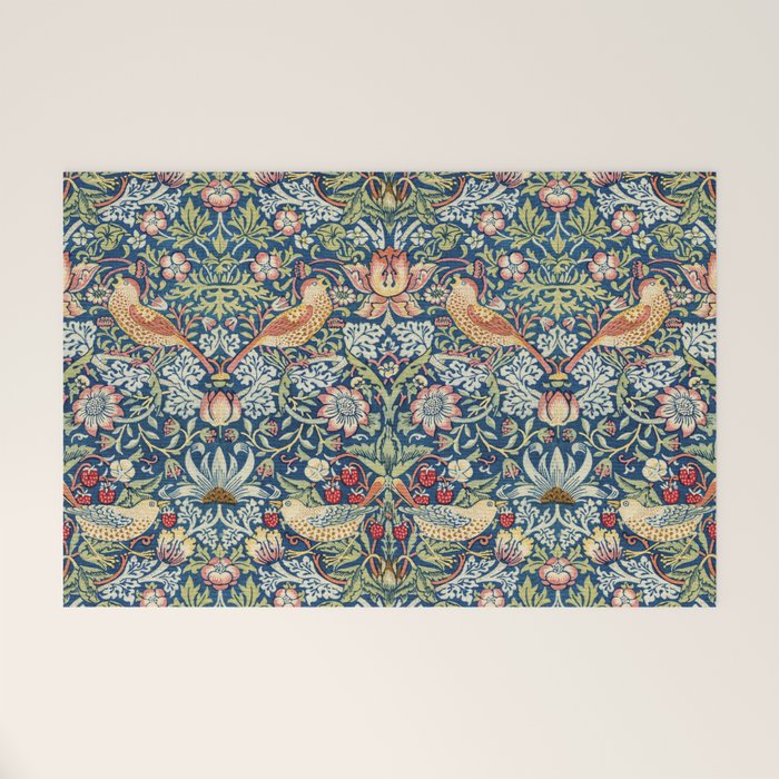 Strawberry Thief by William Morris, 1883 Welcome Mat Gallery Image 1