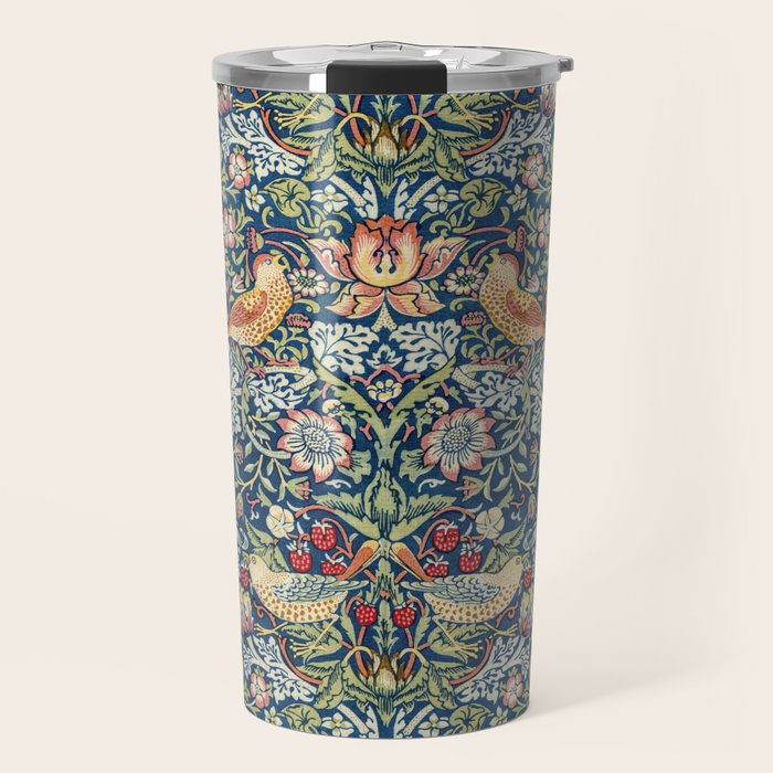 Strawberry Thief by William Morris, 1883 Travel Mug Gallery Image 1