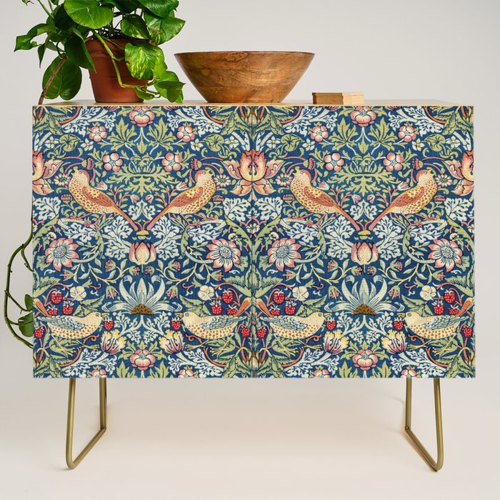Strawberry Thief by William Morris, 1883 Credenza Gallery Image 1