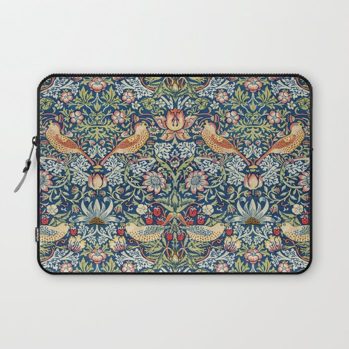 Strawberry Thief by William Morris, 1883 Laptop Sleeve Gallery Image 1