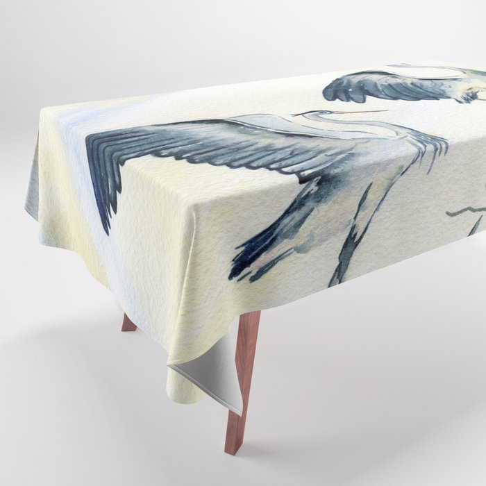 Couple of Great Blue Heron Tablecloth Gallery Image 1