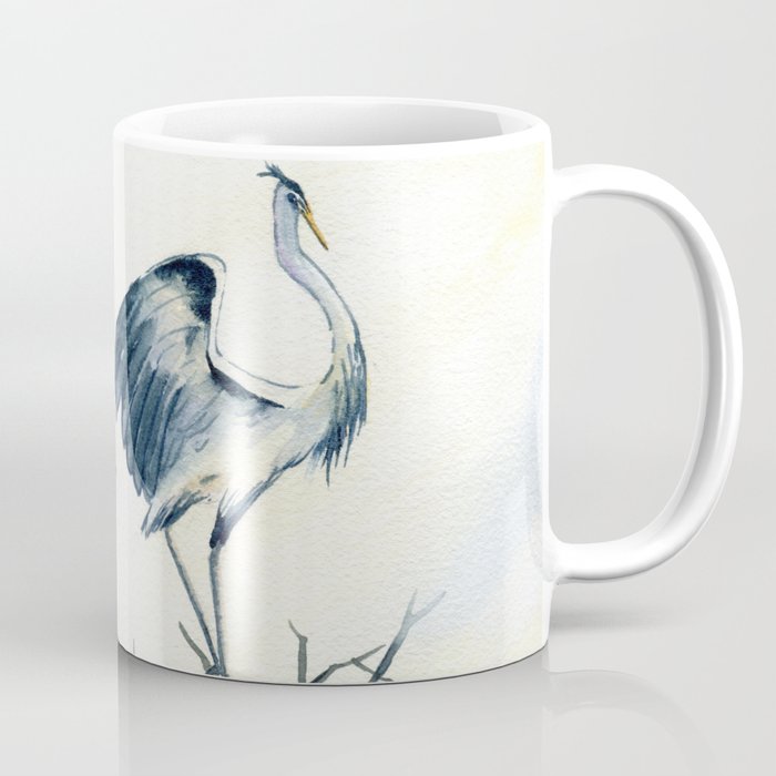 Couple of Great Blue Heron Coffee Mug Gallery Image 1