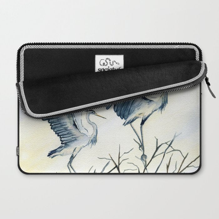 Couple of Great Blue Heron Laptop Sleeve Gallery Image 2