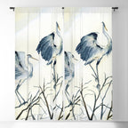 Couple of Great Blue Heron Window Curtain Gallery Image 5