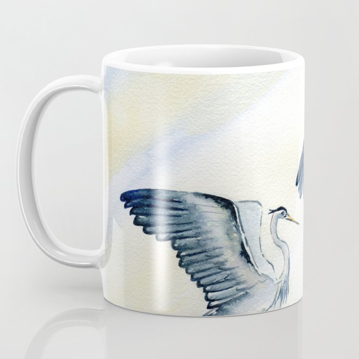 Couple of Great Blue Heron Coffee Mug Gallery Image 3