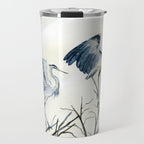 Couple of Great Blue Heron Travel Mug Gallery Image 1