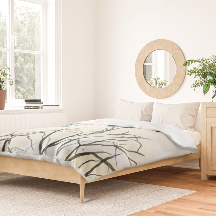 Couple of Great Blue Heron Duvet Cover Gallery Image 2