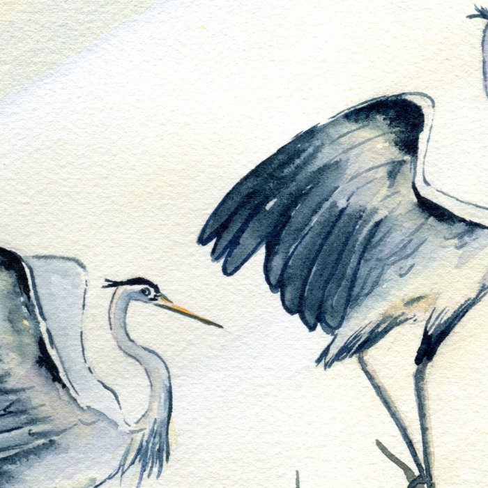 Couple of Great Blue Heron Coffee Mug Gallery Image 2