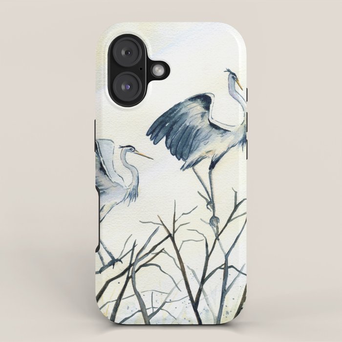 Couple of Great Blue Heron iPhone Case Gallery Image 1
