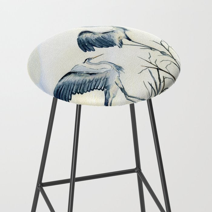 Couple of Great Blue Heron Stool Gallery Image 2