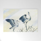 Couple of Great Blue Heron Welcome Mat Gallery Image 1