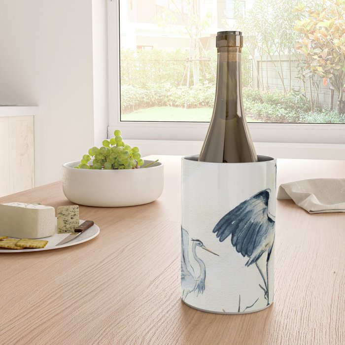 Couple of Great Blue Heron Wine Chiller Gallery Image 4