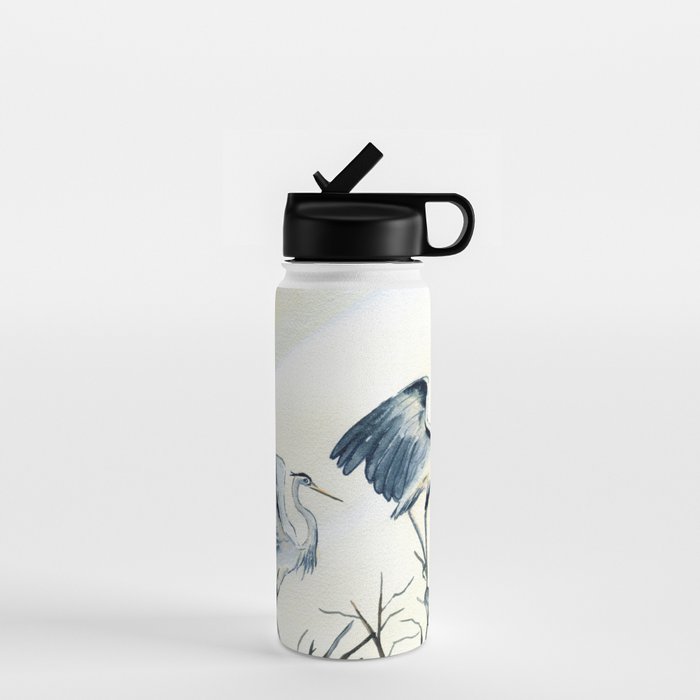 Couple of Great Blue Heron Water Bottle Gallery Image 1