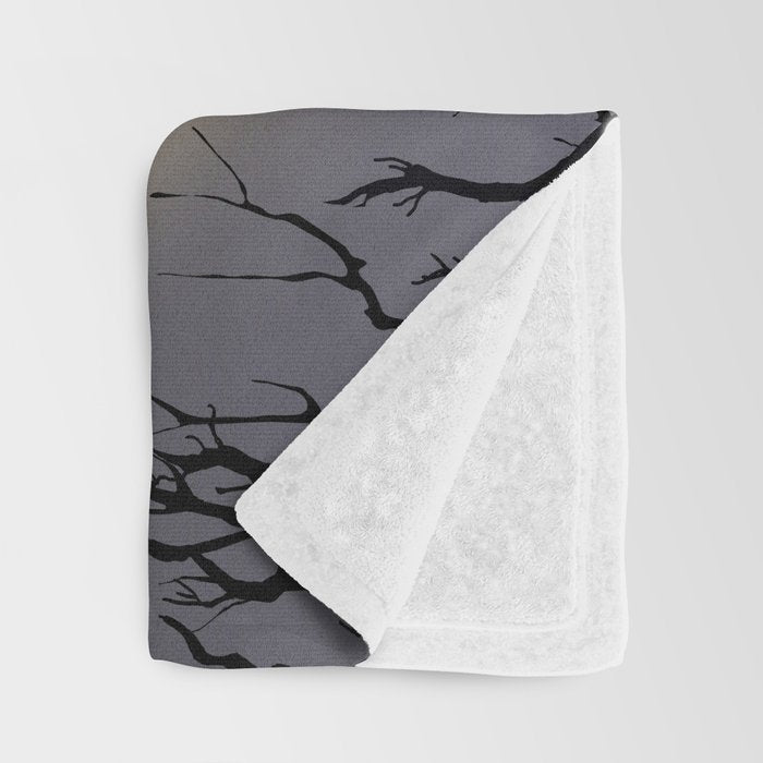 Halloween Moon Throw Blanket Gallery Image 3