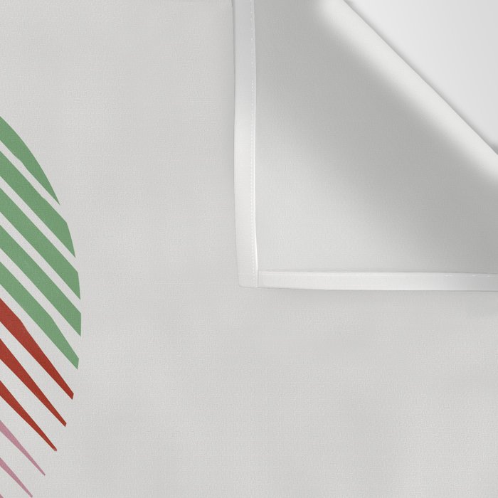 Hand-Drawn Geometric Circles with Stripes Wall Tapestry Gallery Image 3