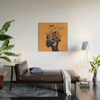 Snake and Butterflies Wood Wall Art Gallery Image 2