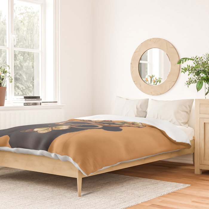 Snake and Butterflies Duvet Cover Gallery Image 2