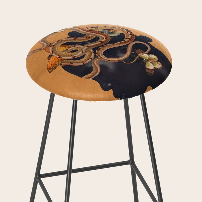 Snake and Butterflies Stool Gallery Image 2