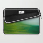 Mountains and Sea - green abstract nature photograph Laptop Sleeve Gallery Image 2