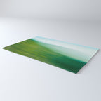 Mountains and Sea - green abstract nature photograph Rug Gallery Image 3