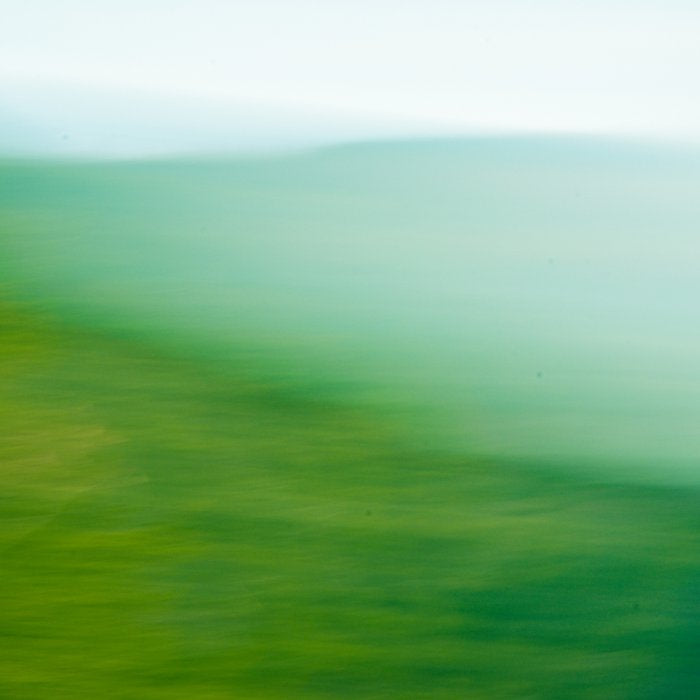 Mountains and Sea - green abstract nature photograph Coffee Mug Gallery Image 2