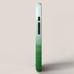 Mountains and Sea - green abstract nature photograph iPhone Case Gallery Image 2