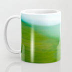 Mountains and Sea - green abstract nature photograph Coffee Mug Gallery Image 3