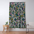 Wildflower Field on Pine Grove - Pink, Orange, Blue, & Purple Window Curtain Gallery Image 5
