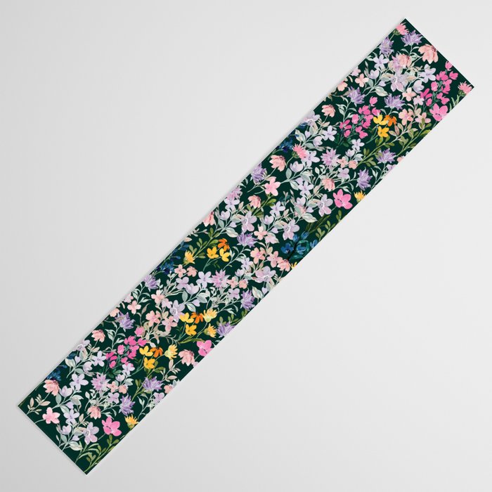 Wildflower Field on Pine Grove - Pink, Orange, Blue, & Purple Table Runner Gallery Image 3