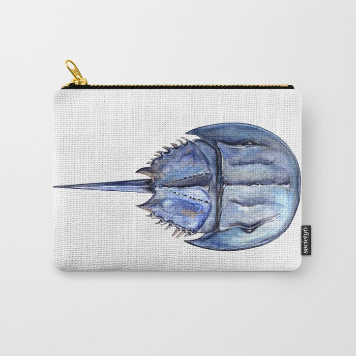 Blue Horseshoe Crab Carry All Pouch Gallery Image 1