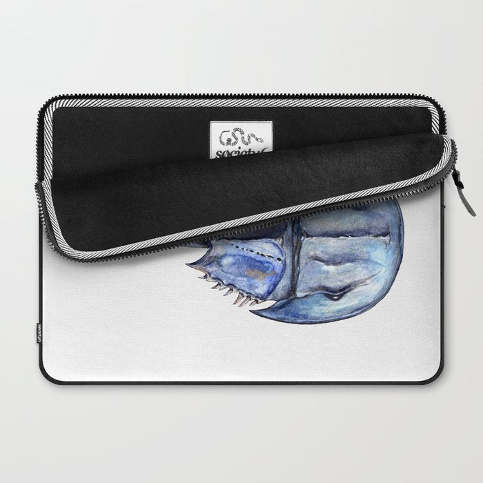 Blue Horseshoe Crab Laptop Sleeve Gallery Image 2