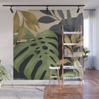 Abstract Art Tropical Leaves 101 Wall Mural Gallery Image 1
