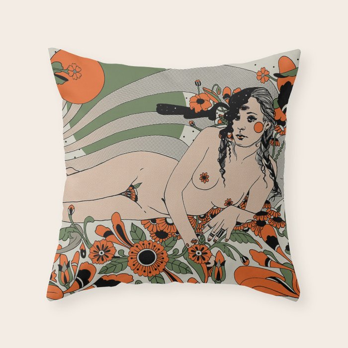 Damn, girl Throw Pillow Gallery Image 6