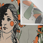Damn, girl Wall Tapestry Gallery Image 3