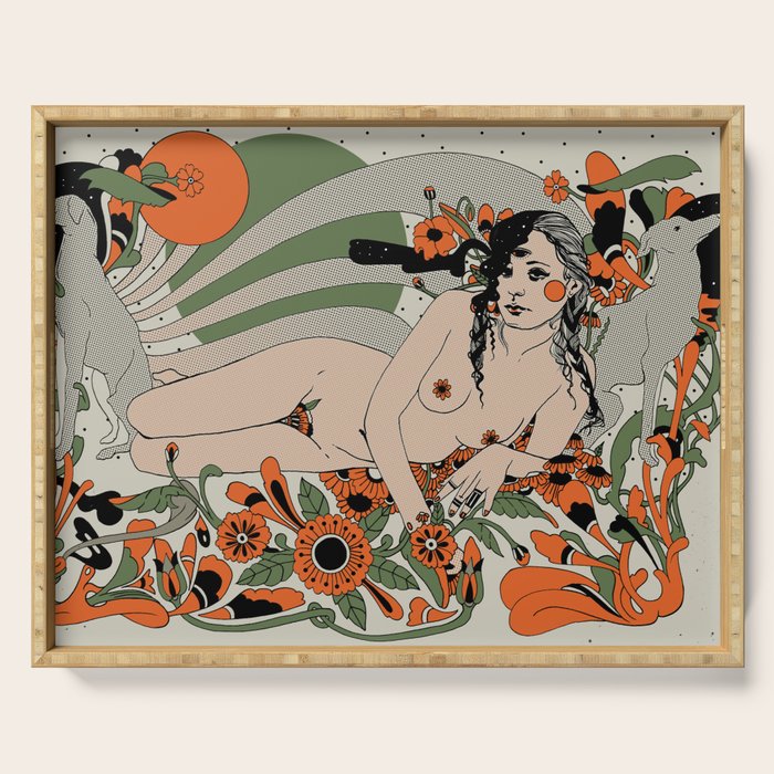 Damn, girl Serving Tray Gallery Image 1