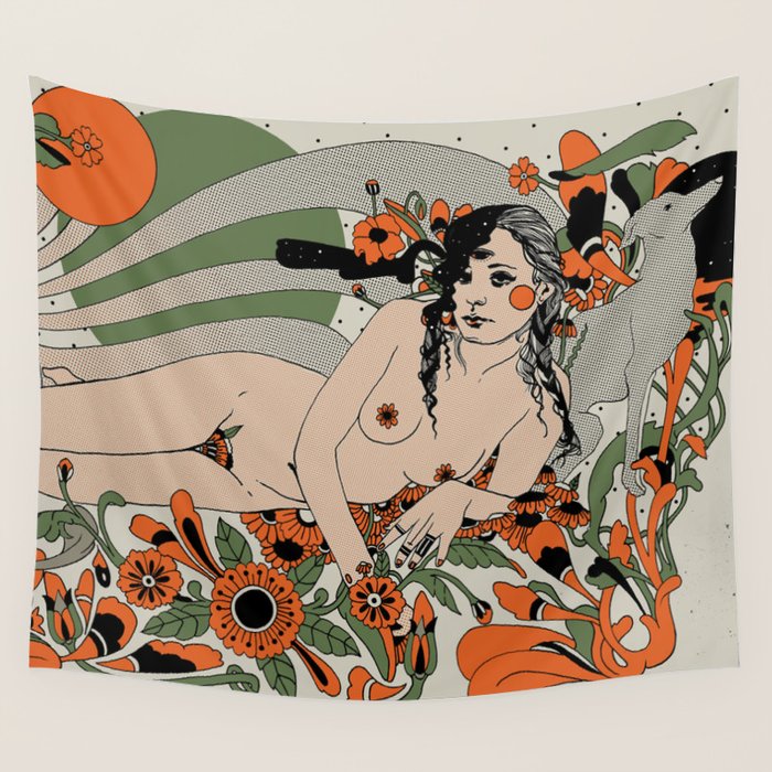 Damn, girl Wall Tapestry Gallery Image 4
