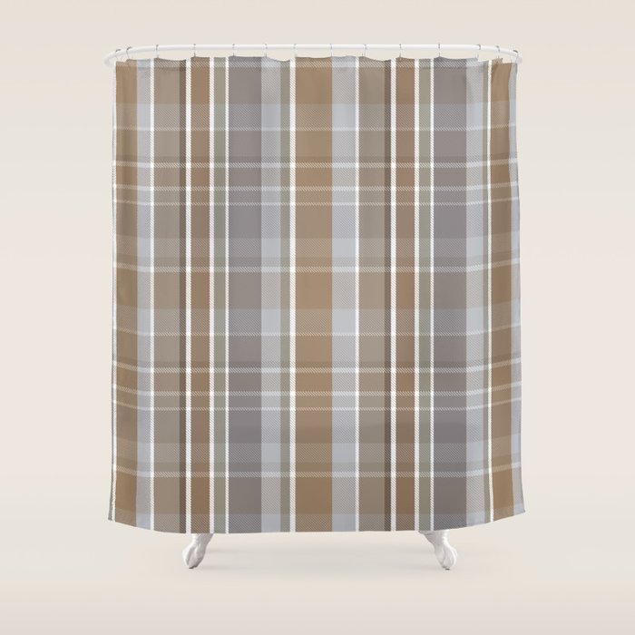 Rustic Plaid Shower Curtain Gallery Image 1