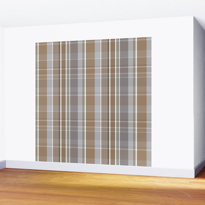 Rustic Plaid Wall Mural Gallery Image 2