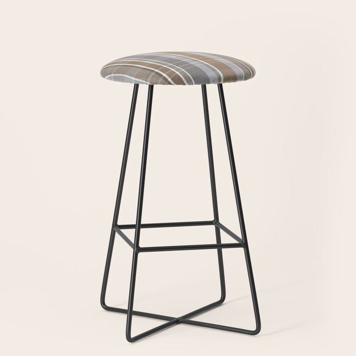 Rustic Plaid Stool Gallery Image 1