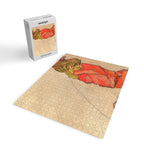 Egon Schiele "Kneeling Female in Orange-Red Dress" Jigsaw Puzzle Gallery Image 2