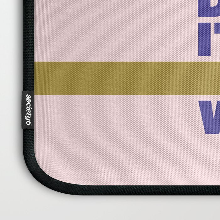 BE AFRAID AND DO IT ANYWAY - colorful typography Laptop Sleeve Gallery Image 3