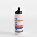 BE AFRAID AND DO IT ANYWAY - colorful typography Water Bottle Gallery Image 2