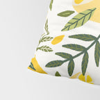 Lemon Blooms on White Pillow Sham Gallery Image 4