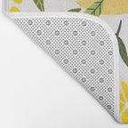 Lemon Blooms on White Bath Mat Gallery Image 2