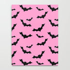 Black Bat Pattern on Pink Notebook Gallery Image 4